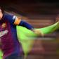 Lionel Messi ghosts past a Levante player