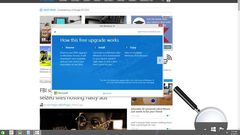 A screenshot of the upgrade already available to select users