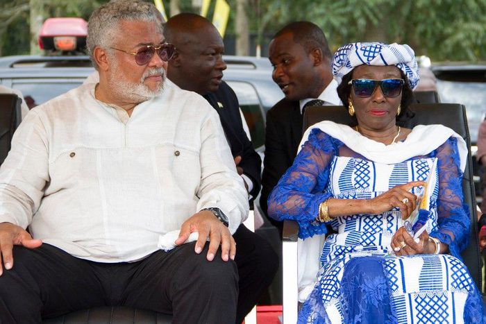  former president Jerry John Rawlings and Nana Kondu Agyemang Rawlings