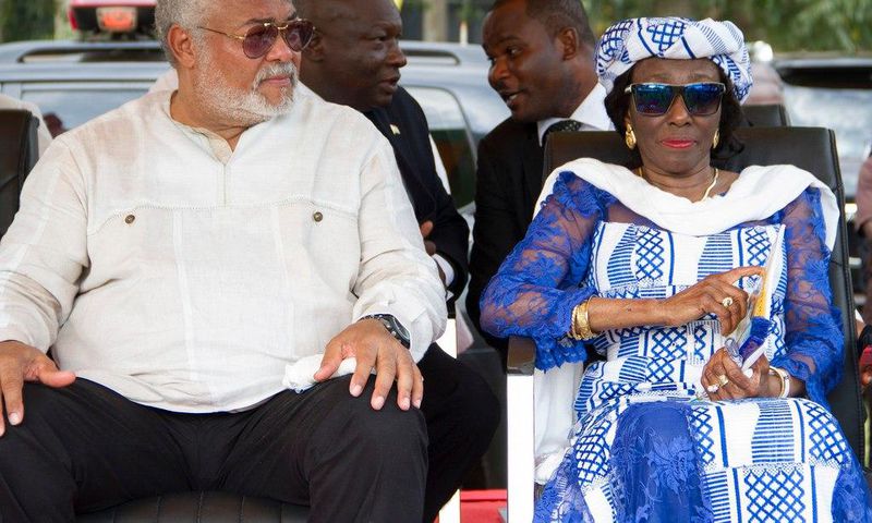  former president Jerry John Rawlings and Nana Kondu Agyemang Rawlings
