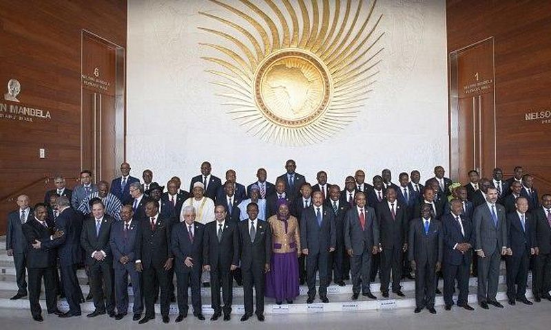 Heads of African States and government are pictured during the opening ceremony of the 24th Summit.