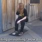 In this video, a man pretends to levitate in the air (sitting on an invisible chair).
