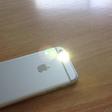 iPhone 6 with flashing LED light.