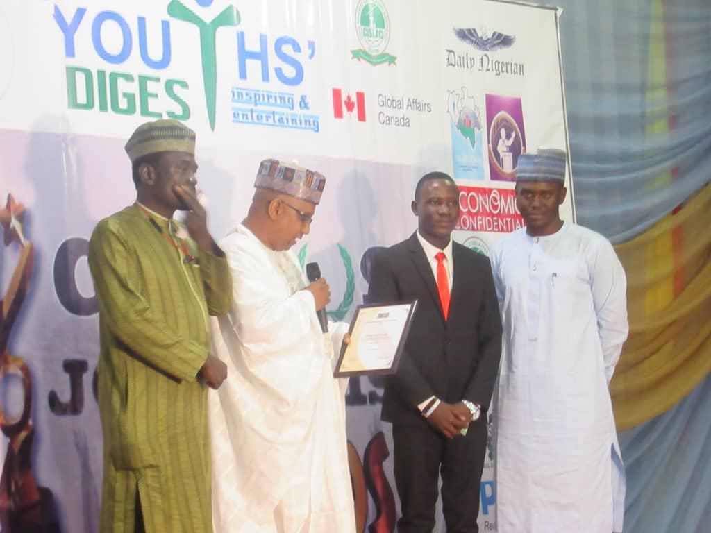 Emmanuel Ayamga at CJA Awards in Abuja