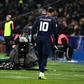 Neymar leaves the pitch with an apparent foot injury in PSG's win over Strasbourg in the French Cup