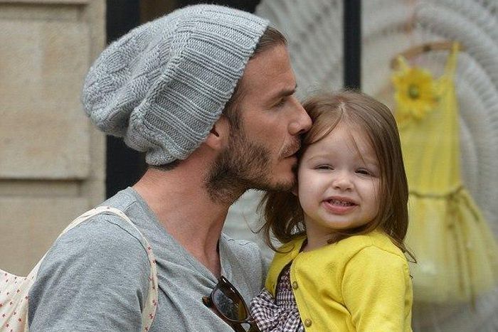David and Harper Beckham