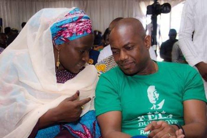 Fela Durotoye and running mate,  Khadijah Abdullahi-Iya