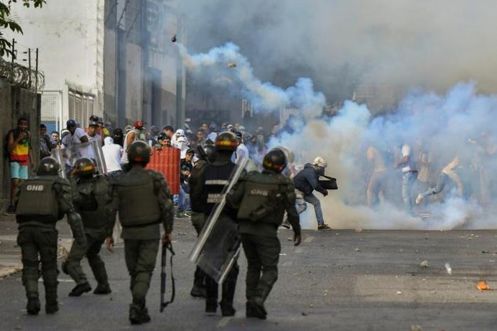Opposition demonstrators have clashed with security forces in protests against the government of Nicolas Maduro