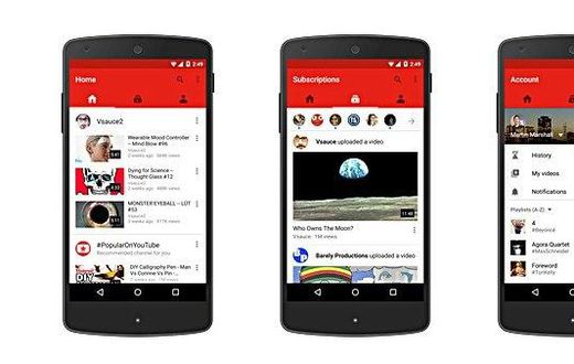 What the new YouTube update looks like.