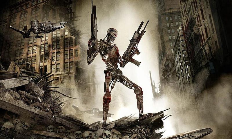 AI Killer robots from the Terminator movie