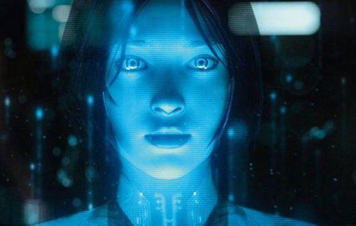 3D rendering of Microsoft's assistant, Cortana.
