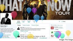 Twitter first debuted the birthday celebration feature on comedian Kevin Hart's page