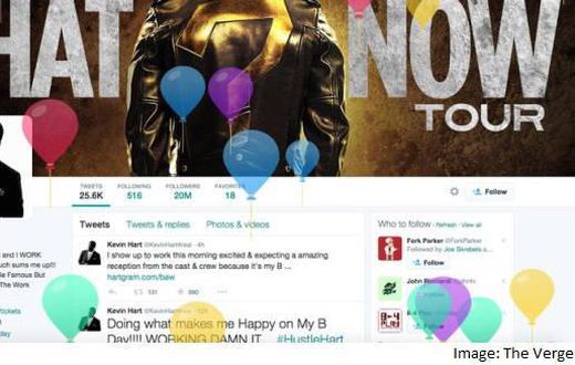 Twitter first debuted the birthday celebration feature on comedian Kevin Hart's page
