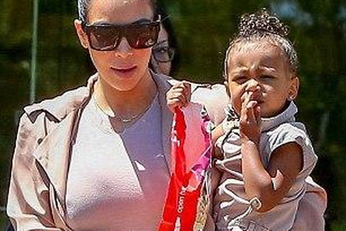 North West and Kim Kardashian