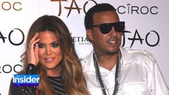 Khloe Kardashian and French Montana captured on a red carpet