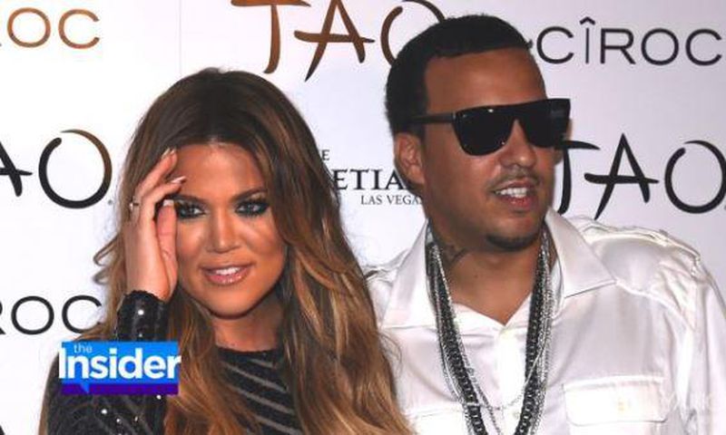 Khloe Kardashian and French Montana captured on a red carpet