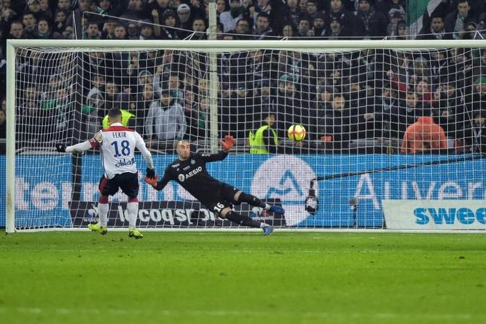 Nabil Fekir pulled Lyon level from the penalty spot