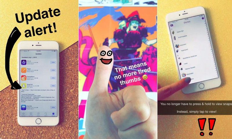 How the new Snapchat update works on iOS
