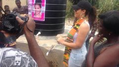 Nadia Buari commissions two boreholes in Eastern Region