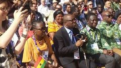 Akua Donkor spotted in Italy with President John Mahama