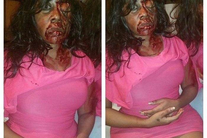 Moyo Lawal on set of 'Fast Lane'