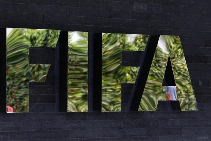 The logo of soccer's international governing body FIFA is seen on its headquarters in Zurich, Switzerland, May 27, 2015. REUTERS/Ruben Sprich