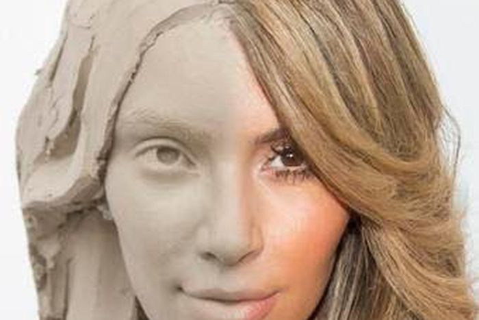 Wax image of Kim K