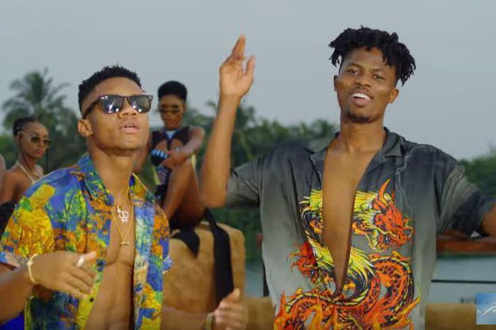 KiDi and Kwesi Arthur in Mr Badman video