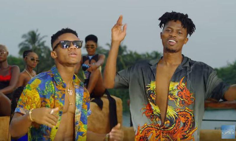 KiDi and Kwesi Arthur in Mr Badman video