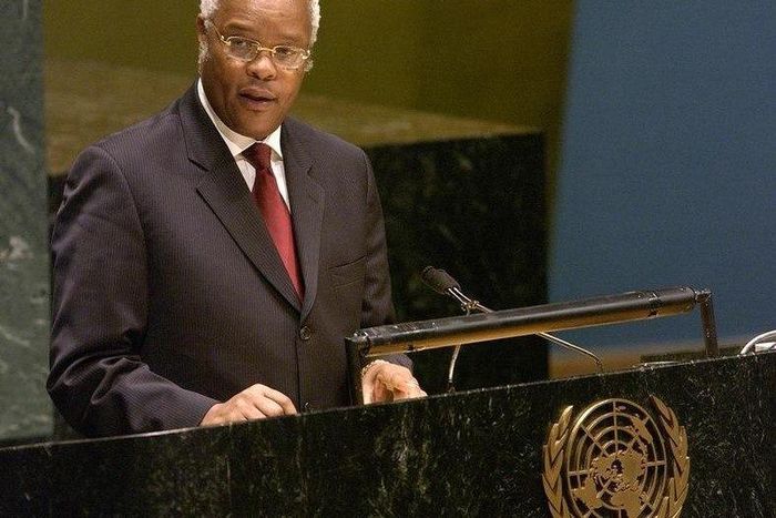 Edward Ngoyani Lowassa, former Prime Minister of Tanzania, addresses the UN General Assembly    in a file photo. REUTERS/Chip East