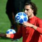 Adrien Rabiot at a PSG training session - he has been frozen out by the club after refusing to sign a new contract