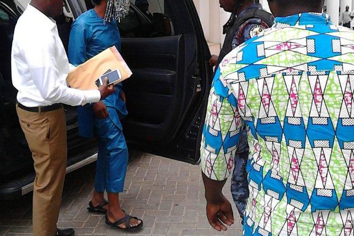 Disguised Anas at the court premises last Friday