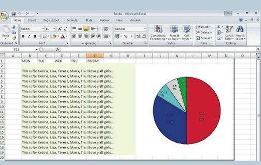 Man creates spreadsheet of the women he's slept with