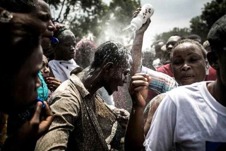 Supporters of Felix Tshisekedi, who was declared winner of Democratic Republic of Congo's election, celebrate but opposition candidate Martin Fayulu has denounced the result as fraud