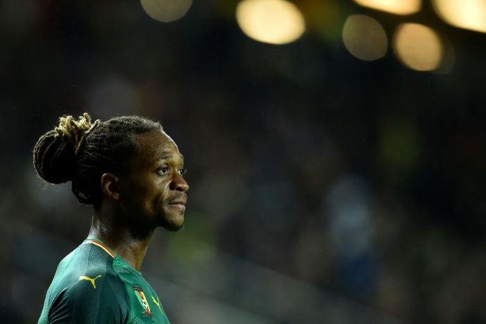 Seagulls full-back Gaetan Bong, pictured November 2018, alleged he had been racially abused by West Brom striker Jay Rodriguez during a 2018 Premier League match