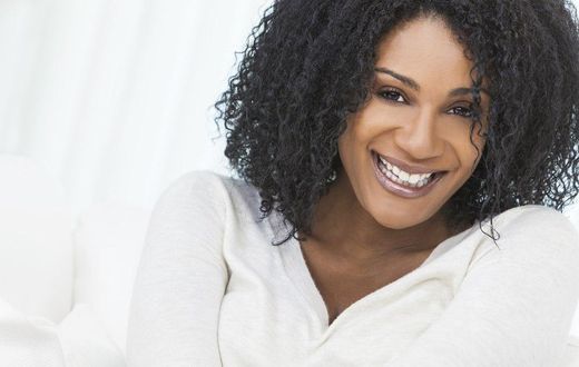 Smiling middle-aged woman