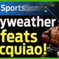 Floyd Mayweather beats Manny Pacquiao by unanimous points decision