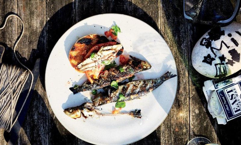 sardines-with-grilled-bread-and-tomato
