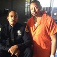 Ludacris alongside Terrence Howard on set of 'Empire' season 2.