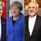 Pope Francis, John Kerry, Angela Merkel and Mohammad Javad Zarif.