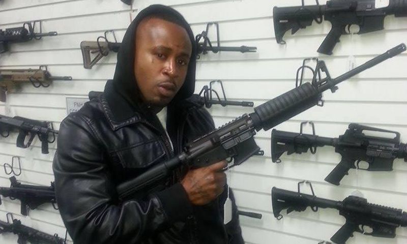 Promzy at a gun shop