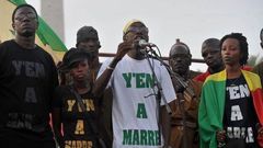 Youth from the Y'En A Marre group.