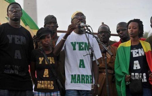 Youth from the Y'En A Marre group.