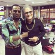 D'banj poses with Chocolat Royale boss, Amin Mousalli