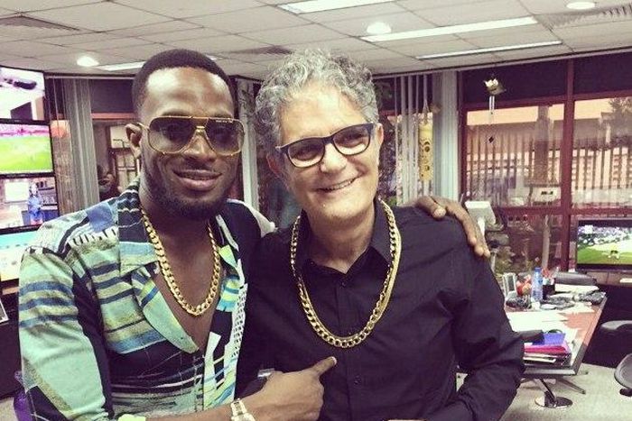 D'banj poses with Chocolat Royale boss, Amin Mousalli