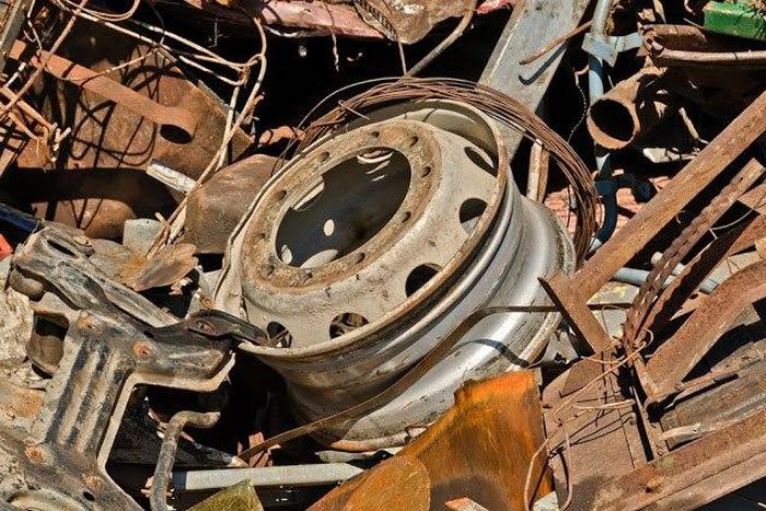 Many old cars are stripped for scrap metal