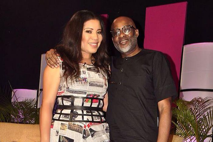 Monalisa Chinda and 1st guest, Lanre 'The Catalyst' Olusola.