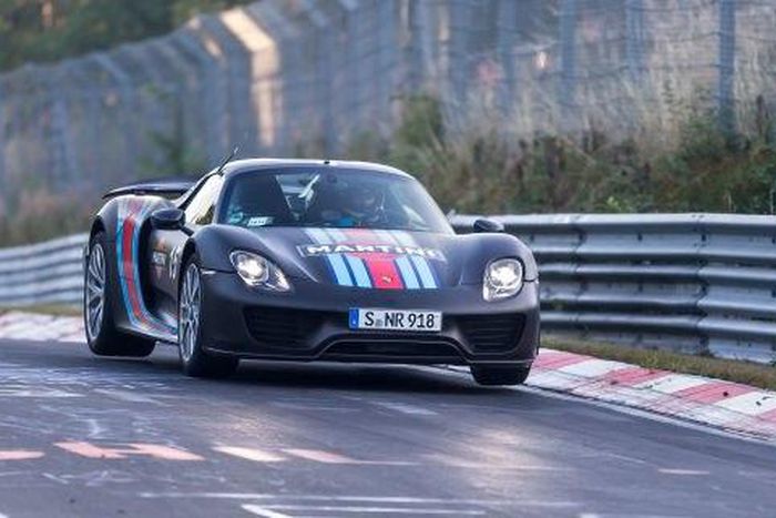 The Porsche 918 Spyder on a lap round the legendary Nurburgring track