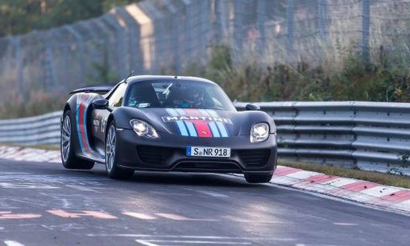 The Porsche 918 Spyder on a lap round the legendary Nurburgring track