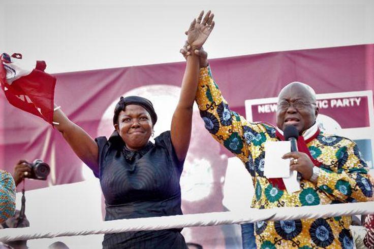 President Nana Addo Dankwa Akufo-Addo introducing Lydia Alhassan